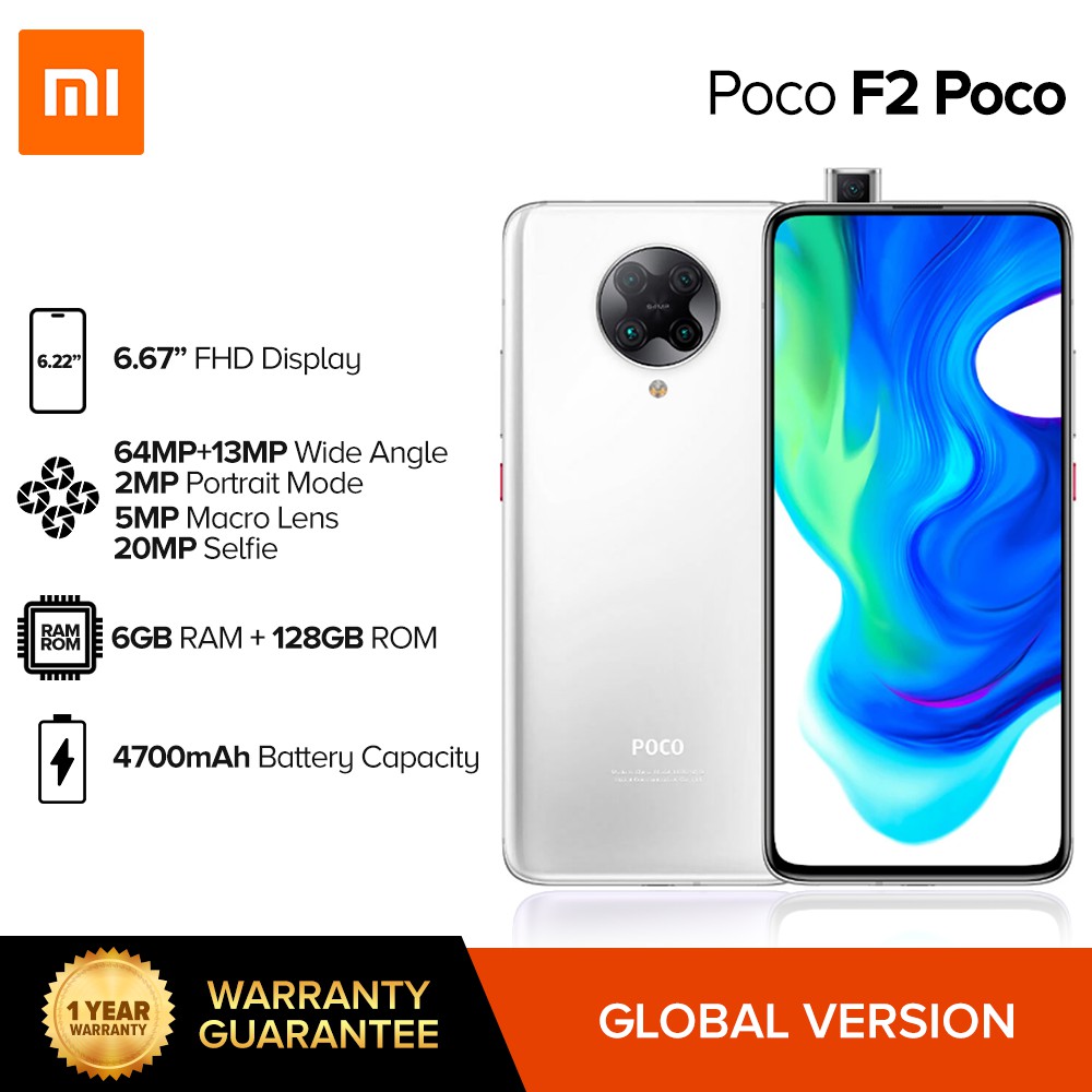 XIAOMI POCO F2 Pro 6GB RAM 128GB ROM Pocophone 5G Shopee
