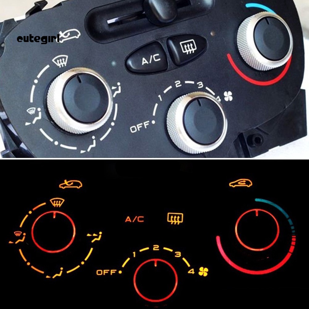 CUTE_3Pcs/Set Car Air Conditioner AC Switch Knob Heat Control for