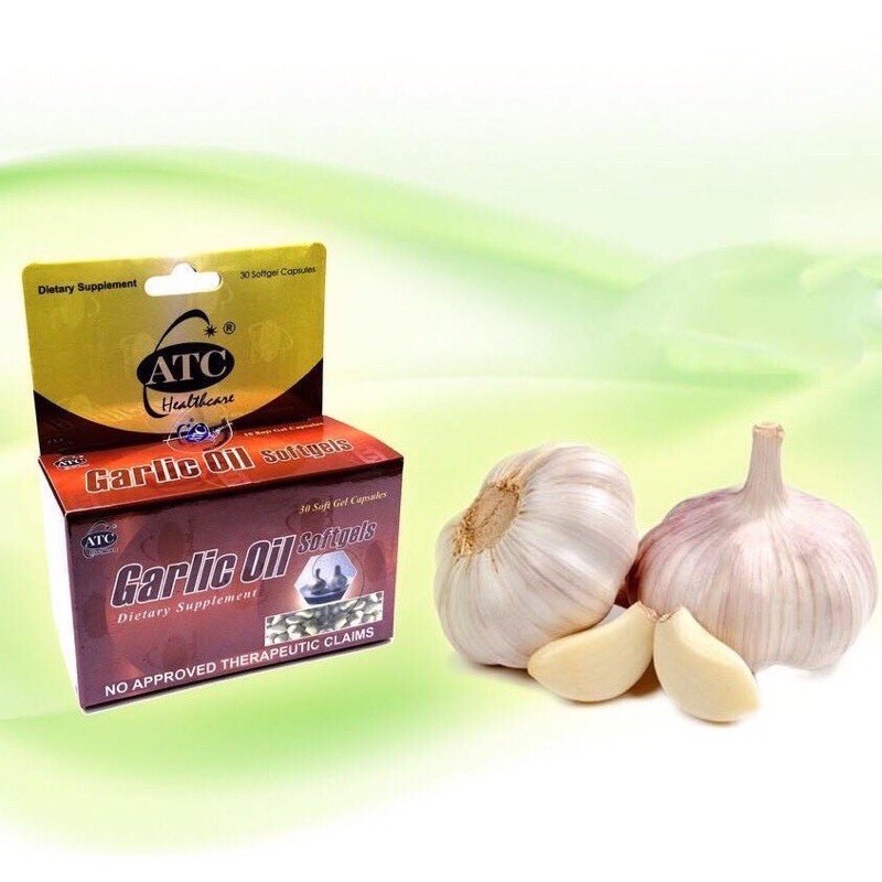ATC Garlic Oil 500mg Dietary supplement by 30's Shopee Philippines