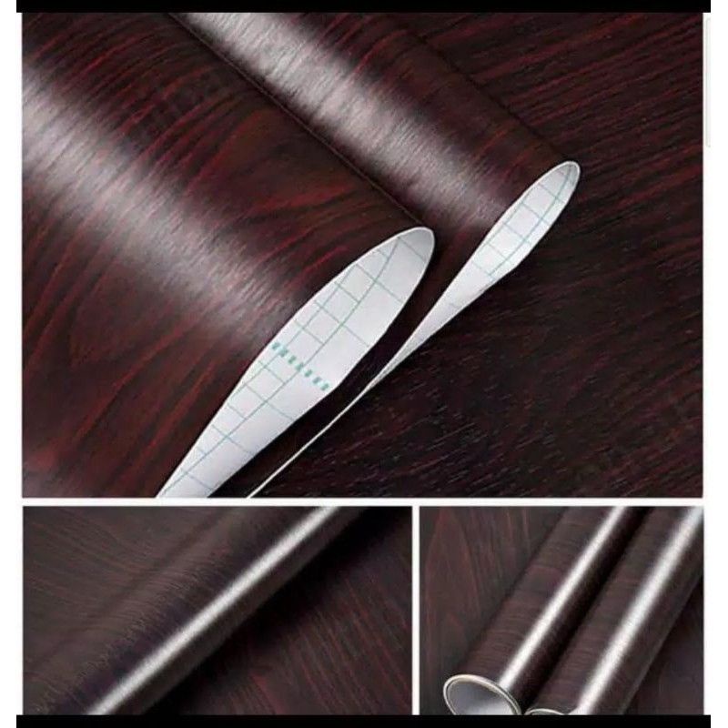 Elegant Luxury Orginal Brown Wood Wall Sticker Wallpaper Shopee