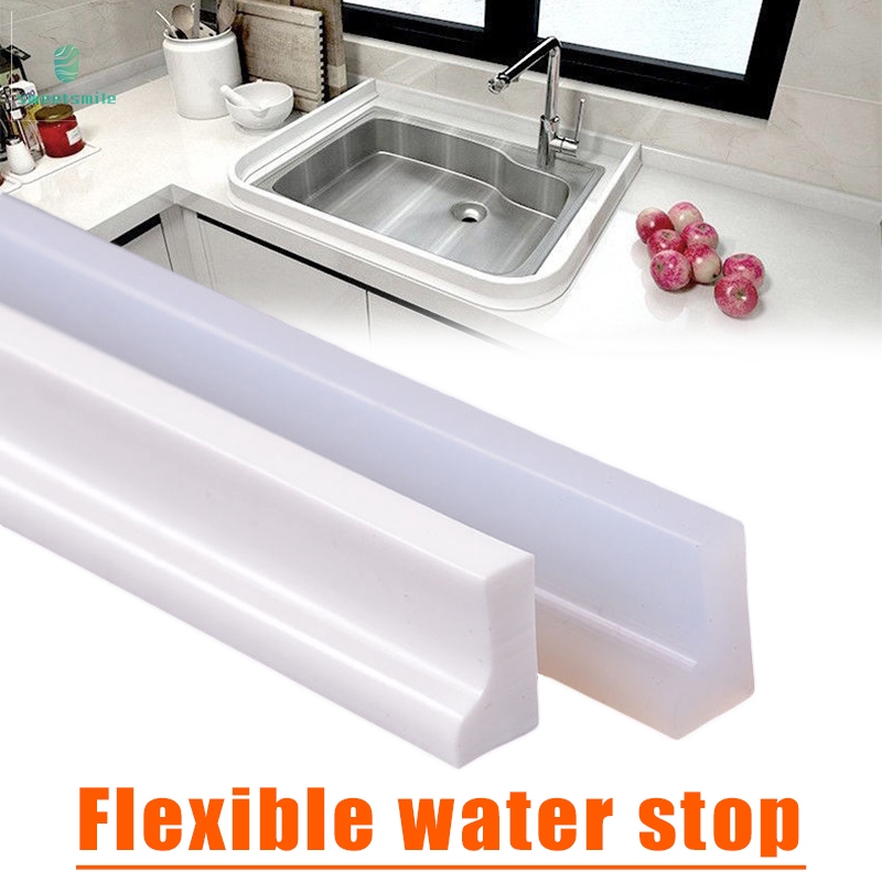 Frameless Shower Water Dam Barrier Rubber Strap Water Stopper Wet and