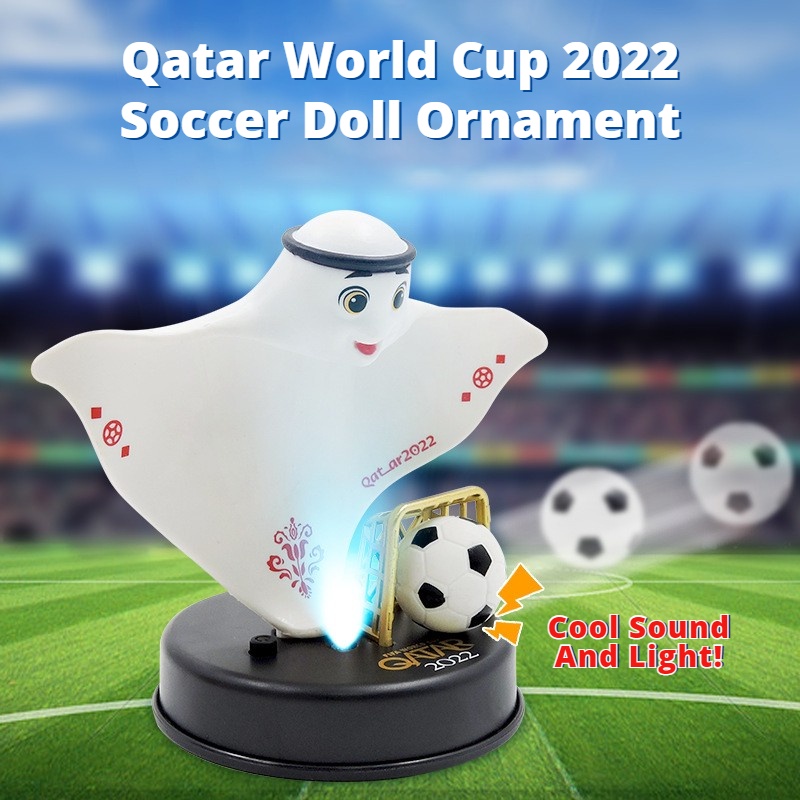 2022 Katar World Cup Mascot Keychain Baby Pendant Fan Supplies Luminous