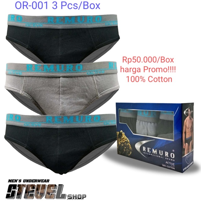 Cheap Men's Underwear Brand Remuro 100 Original Shopee Philippines
