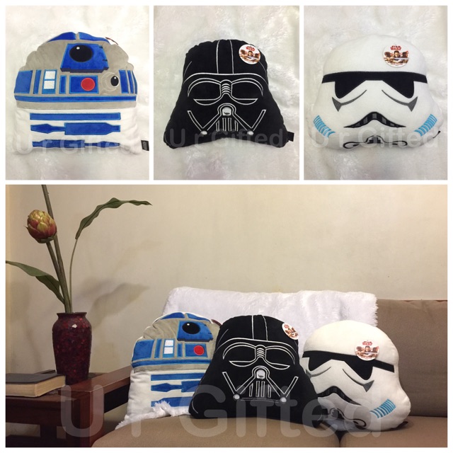 Star Wars Pillow (Darth Vader R2D2 Stormtrooper) Shopee Philippines