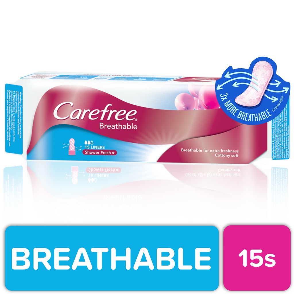 Carefree Breathable Panty Liners 15s Shopee Philippines