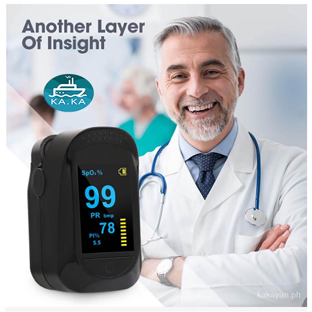Omron Style Finger Pulse Oximeter OLED Oxymeter Heart Rate Blood