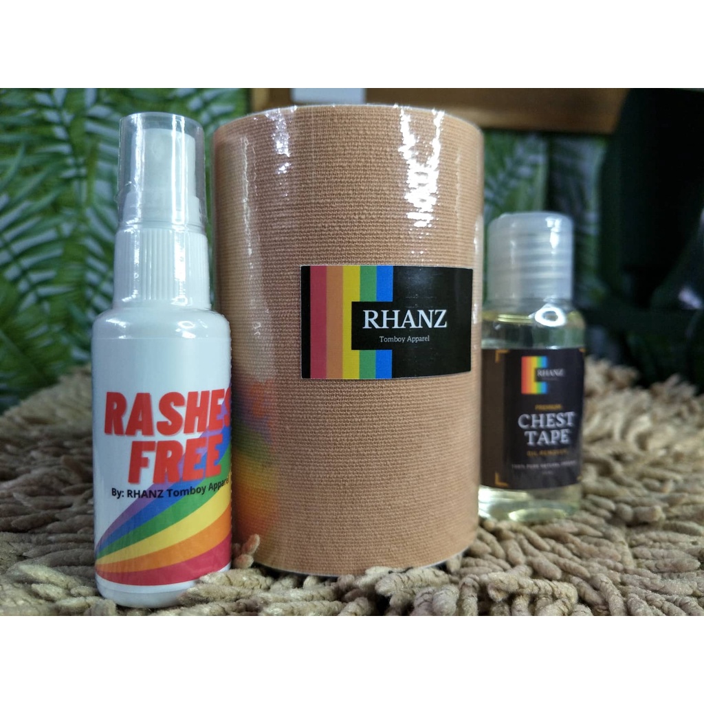 RHANZ CHEST/ KT TAPE WITH OIL REMOVER AND RASHES FREE (PREVENT RASHES