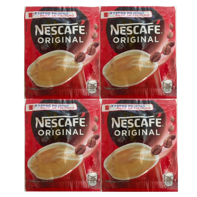 Nescafe original 28grams sachet complete coffee mix by 6 Shopee