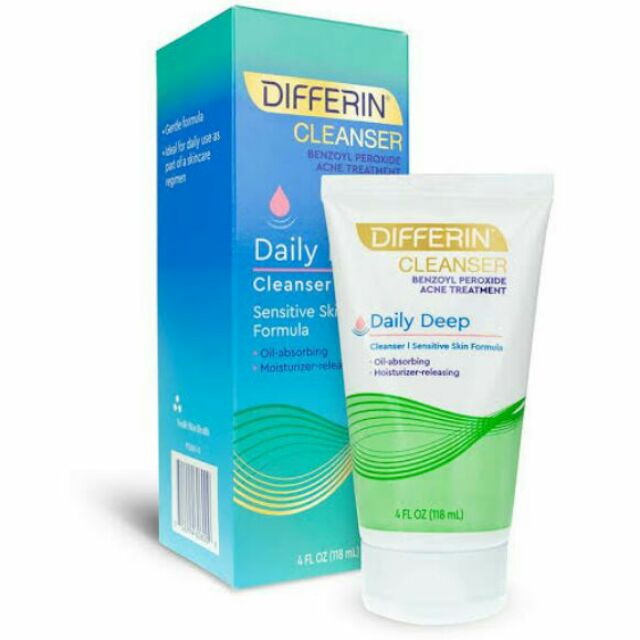 Differin Cleanser Benzoyl Peroxide Acne Treatment Shopee Philippines