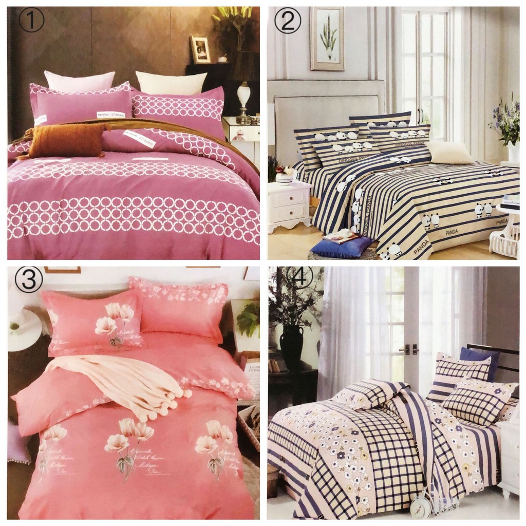 Cotton 3in1 printed bedsheet (Garterized) Shopee Philippines