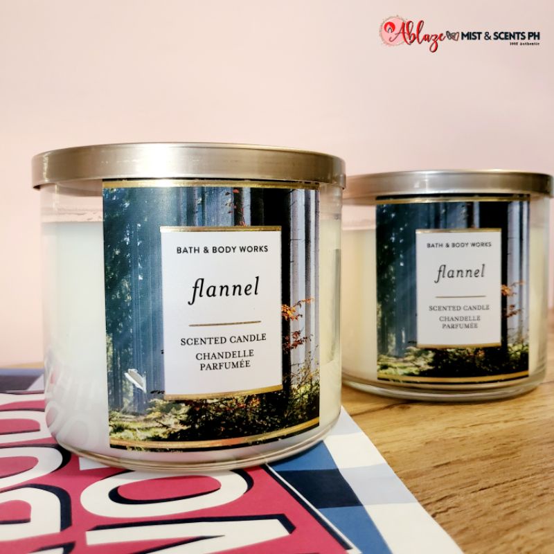 Flannel 3 Wick Scented Candle by Bath & Body Works Shopee Philippines