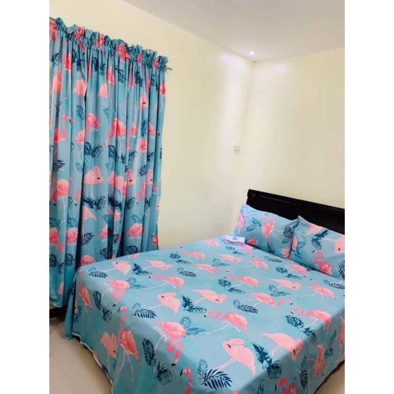 BEDSHEETS inlusion (King size, 2 pillow case, 2 curtains and blanket