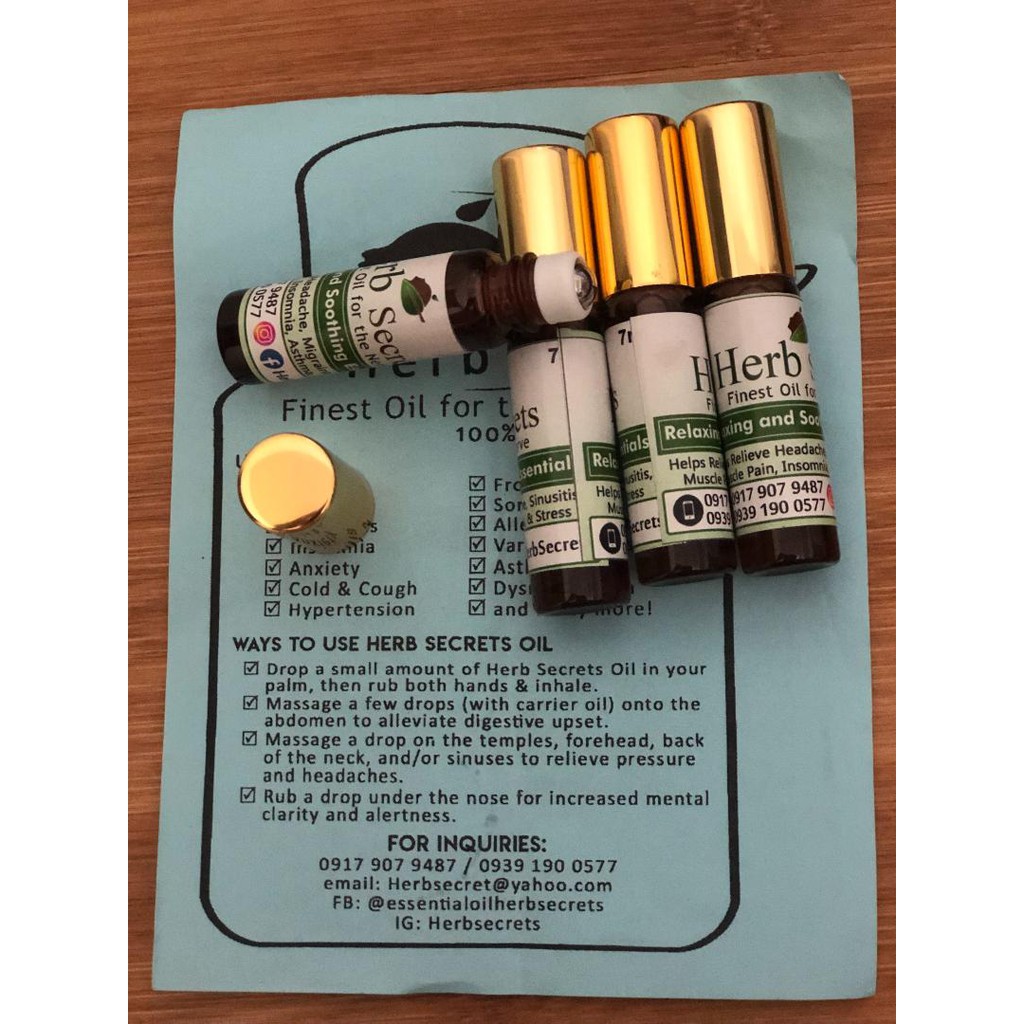 HERB SECRETS ESSENTIAL OIL (7 ML) Shopee Philippines