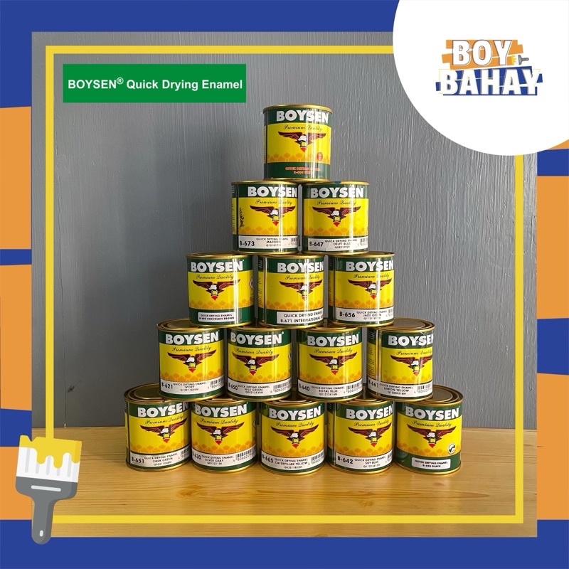 Boysen Quick Drying Enamel Paint 1/4 Liter (Various Colors For Wood And