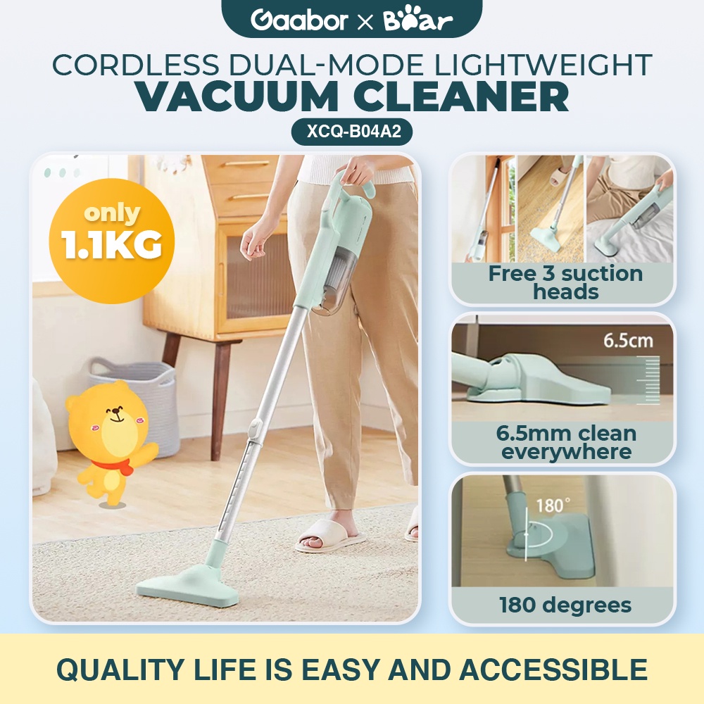 GAABOR x BEAR Cordless Dual Mode Lightweight Vacuum Cleaner 100W Power