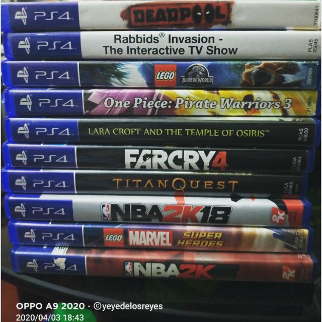 PS4 Games CD (Assorted Titles) Shopee Philippines