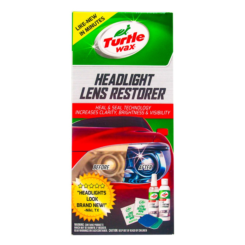 Turtle Wax Headlight Lens Restorer T240KT 118mL Shopee