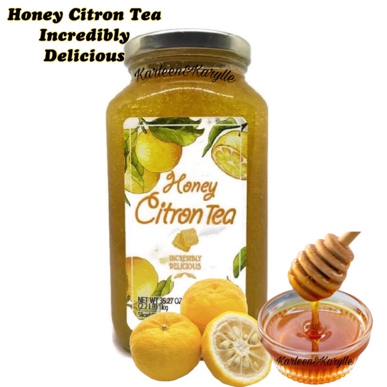 Honey Citron Tea, Honey Citron & Ginger Tea serve with Hot and Cold