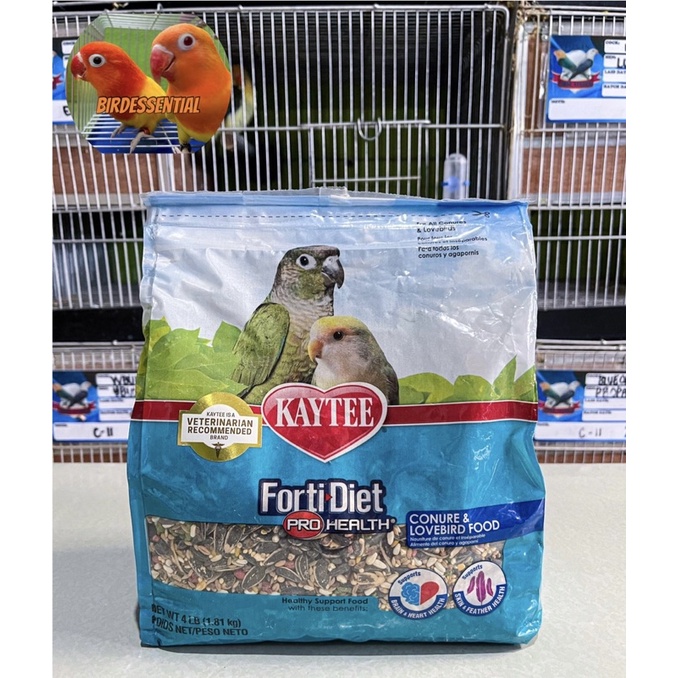 Kaytee FortiDiet Pro Health Conure and Lovebird Food (4lb) Shopee