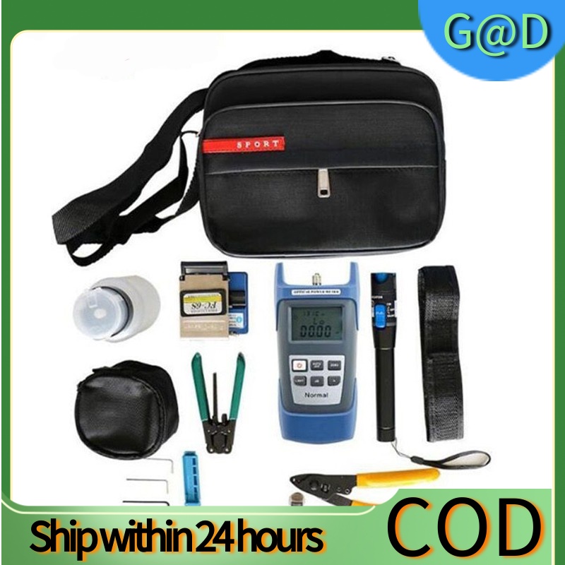 FTTH fiber optic tool kit FC6S Fiber Cleaver Optical Power Meter 5km Visual Fault Locator
