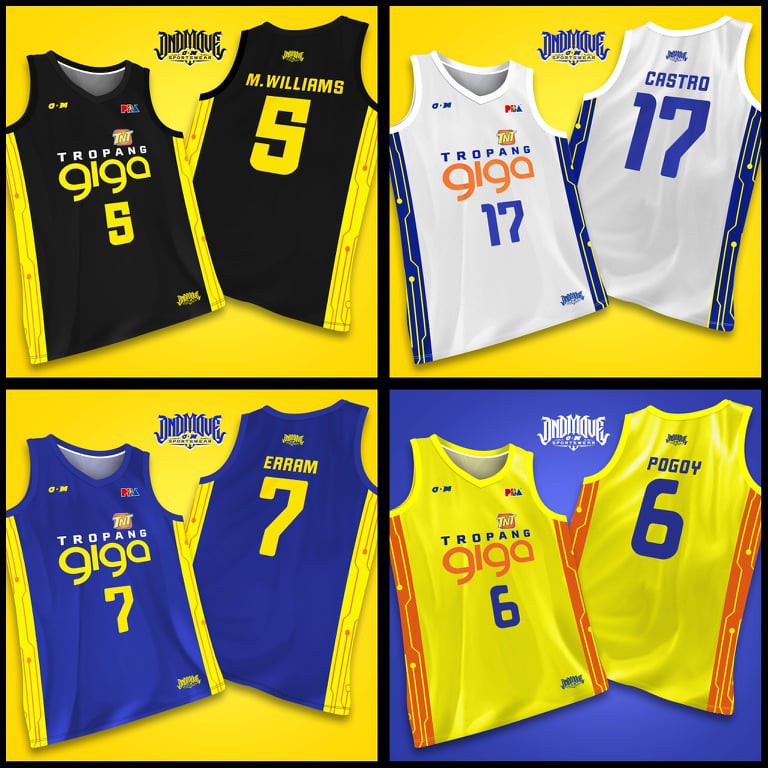 TNT Tropang Giga PBA Jersey Full Sublimation 3D Vest Summer Breathable