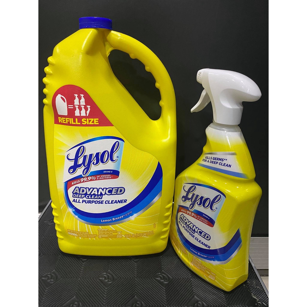 LYSOL DISINFECTANT 1 GALLON WITH REFILL SET Shopee Philippines