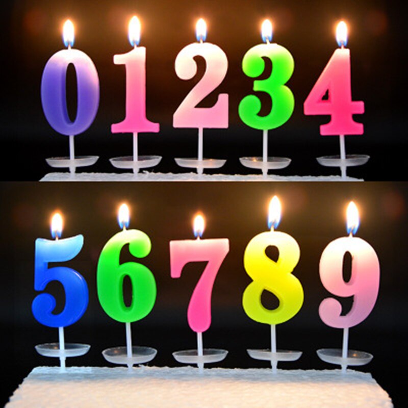 Number Cake Candle Cake Topper Decoration Kids Birthday Party Candles