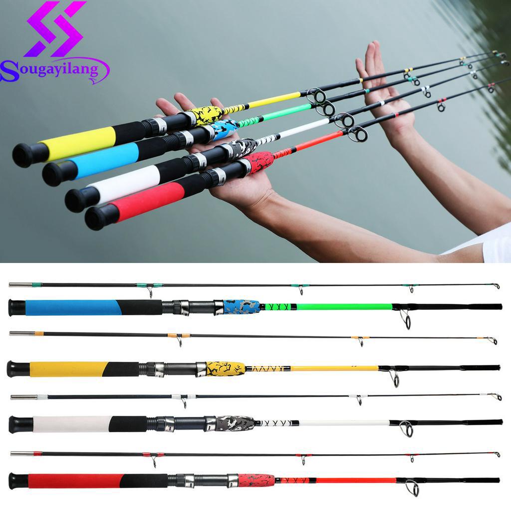 Sougayilang 2 Sections 1.52.4M Spinning 4 Colors Hand Lure Fishing Rod