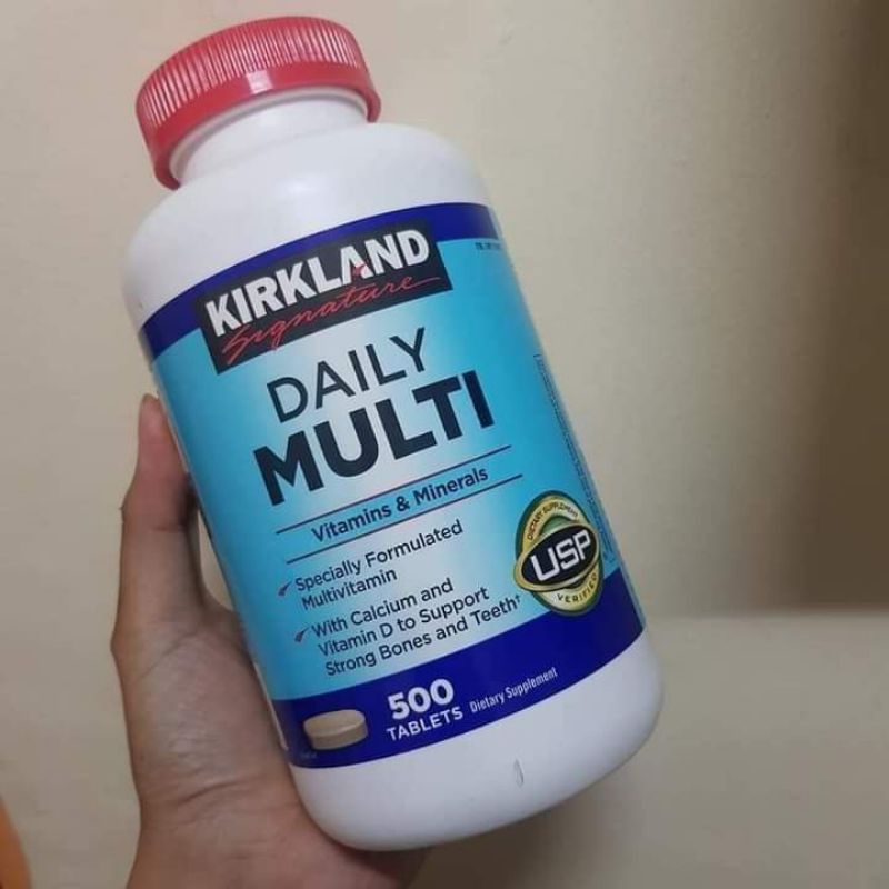 Kirkland Signature Daily Multi Vitamins and Minerals 500 Tablets Shopee Philippines