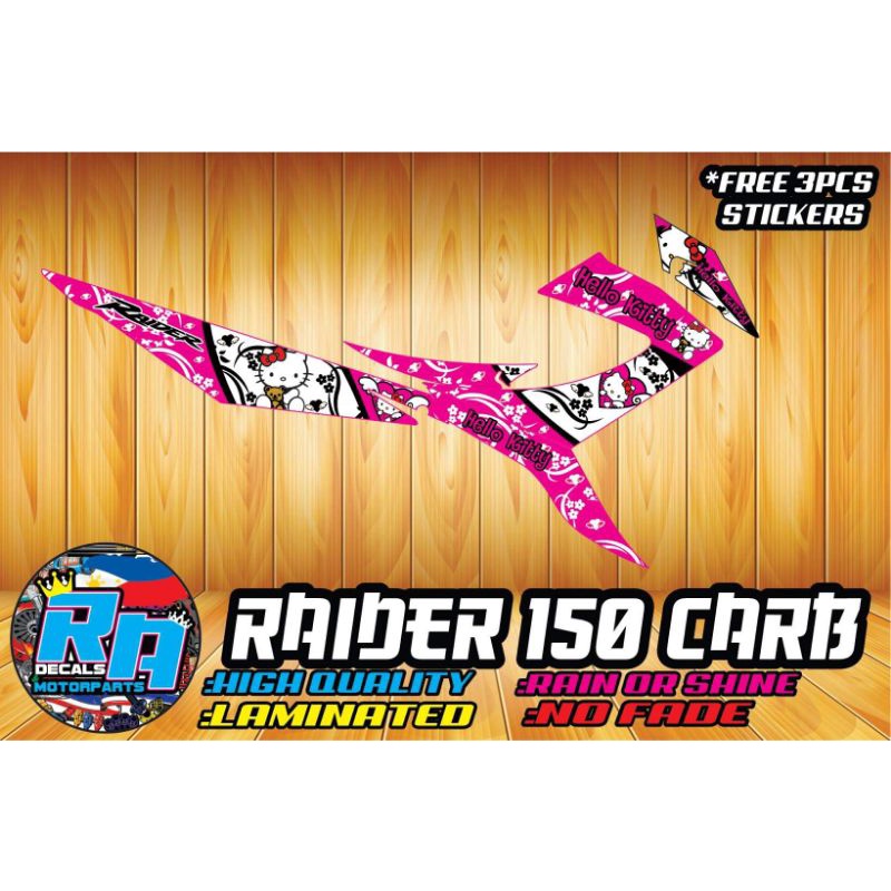 Raider 150 Carb Hello Kitty Decals Shopee Philippines