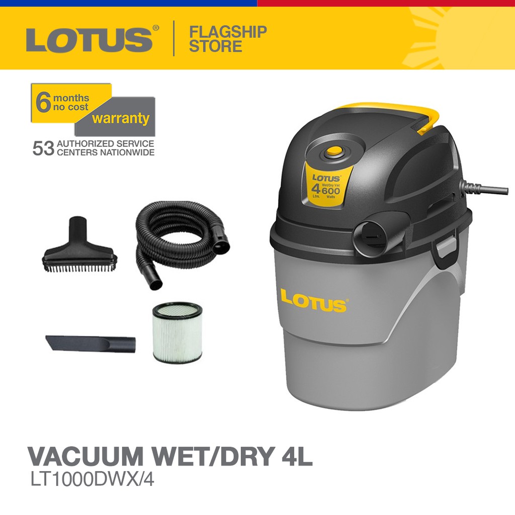Lotus Vacuum Wet/Dry 4L LT1000DWX/4 Shopee Philippines