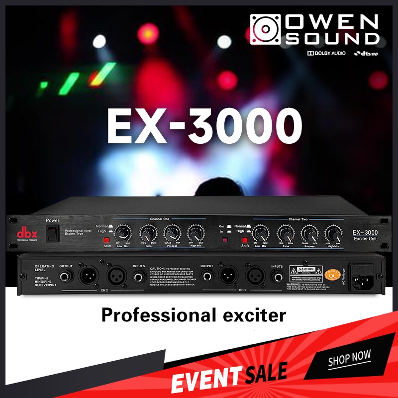 DBX EX3000 Processor Professional Audio Aural Exciter Type EX 3000 Bass midrange sound booster