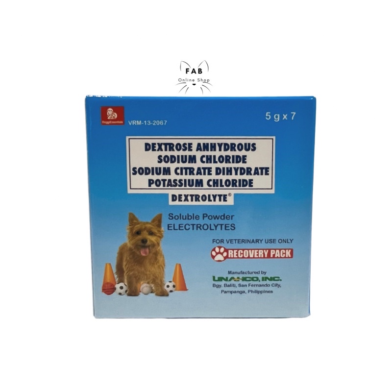 5gx7 sachet Dextrolyte Powder Recovery Pack (Electrolytes for Dogs
