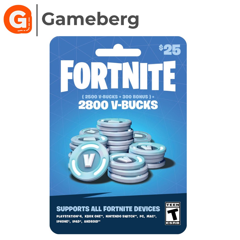 There are no fees or expiration dates associated. Fortnite 2800 Vbucks V Bucks 25 Gift Card Shopee Philippines