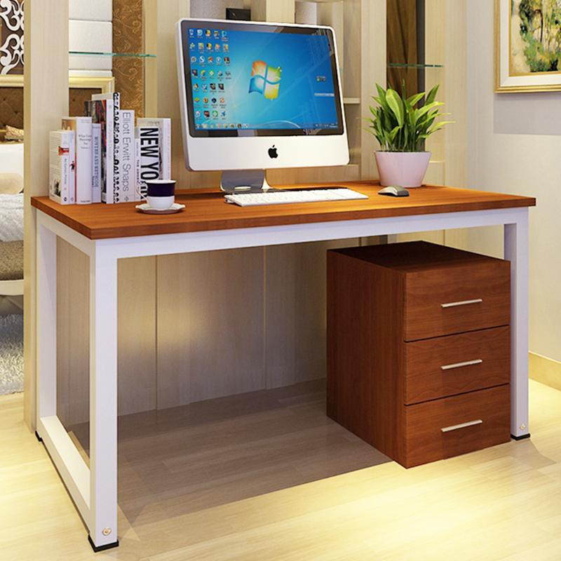 Kruzo Minimalist Home Office Desk Table Brown 140Cm X 70Cm X 74Cm 5511In X 2755In X 2Ft 5In