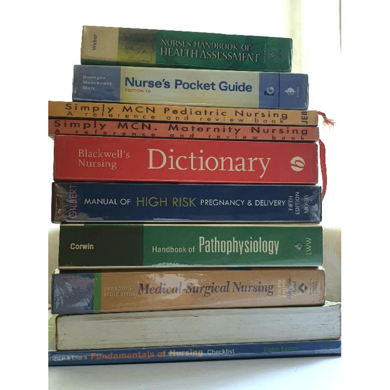Used Nursing Reference books and Reviewers Shopee Philippines