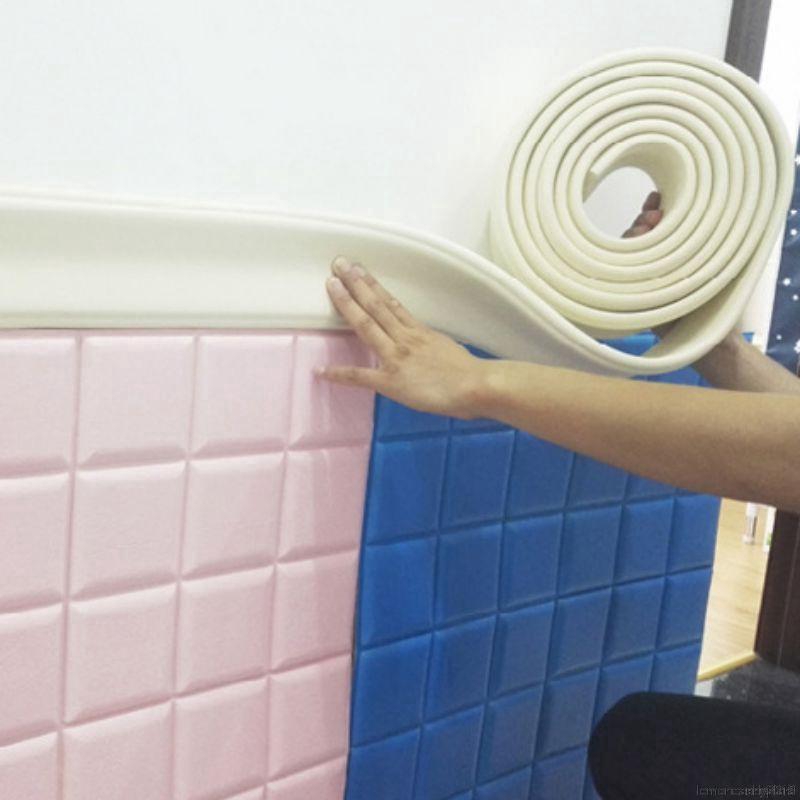 [COD] Multifunctional Foam Border Wall Sticker Tile Wallpaper Borders