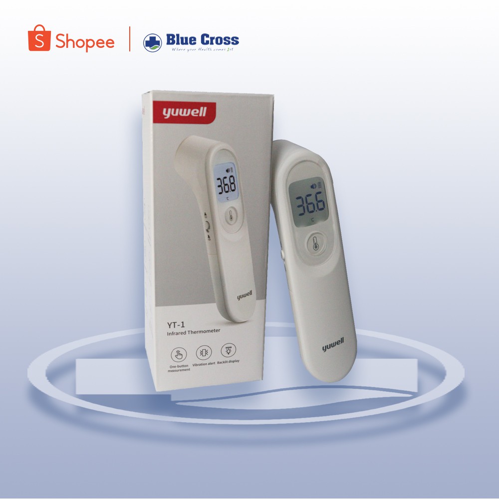 Yuwell Infrared Thermometer with one button measurement Shopee