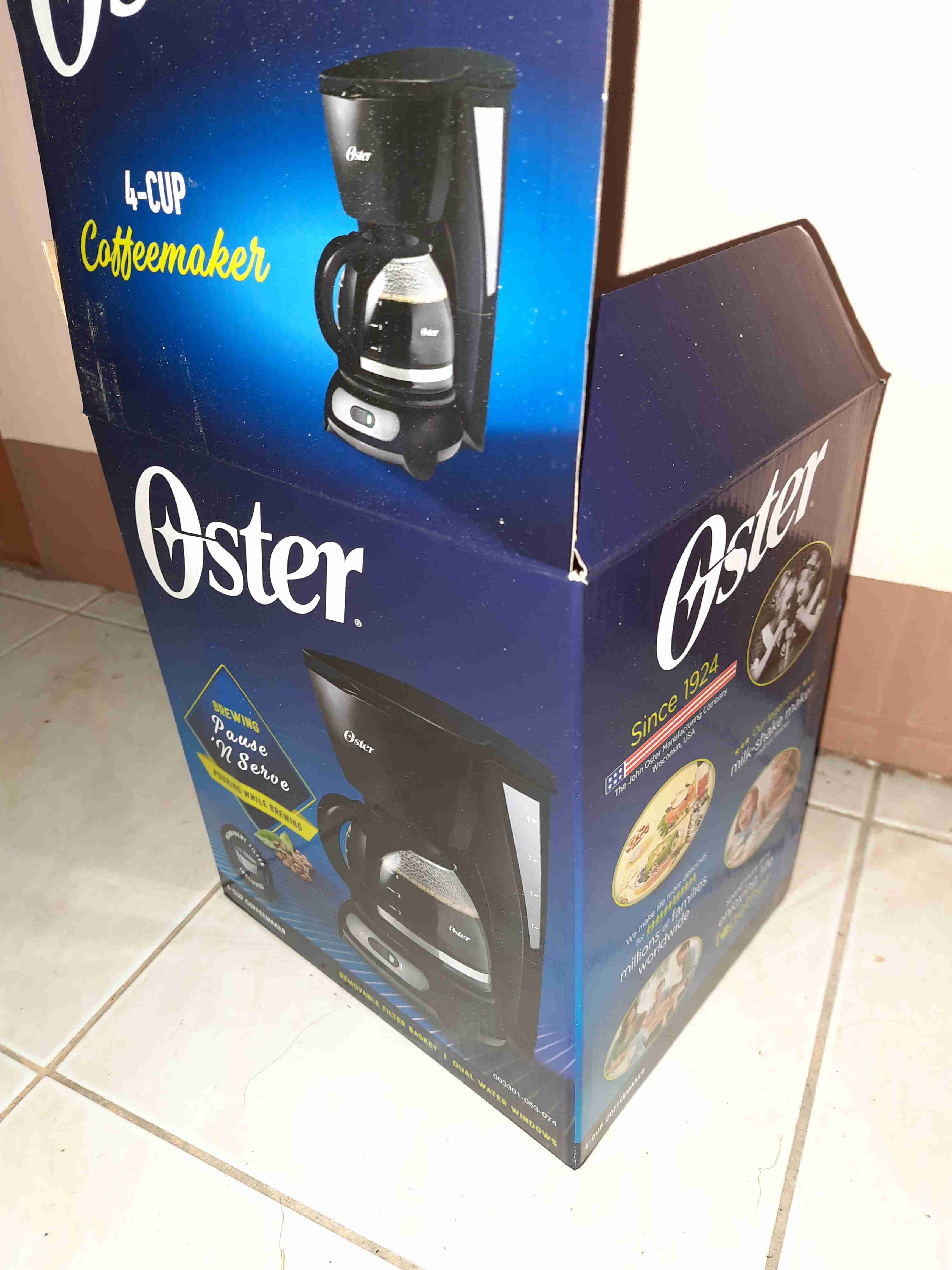 Oster® 4Cup Coffeemaker W/ Permanent Filter (Black) Shopee Philippines
