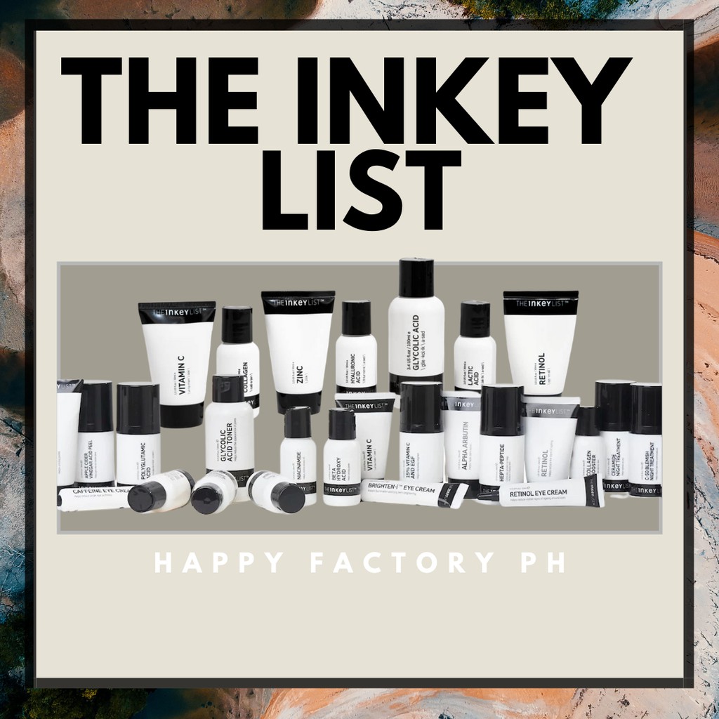 Inkey List Products Salicylic Acid Cleanser Retinol Niacinamide Alpha Arbutin Glycolic Acid