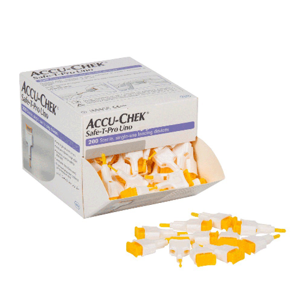 Accu Check Safe T Pro Lancet Needles For Sterile Disposable Needles