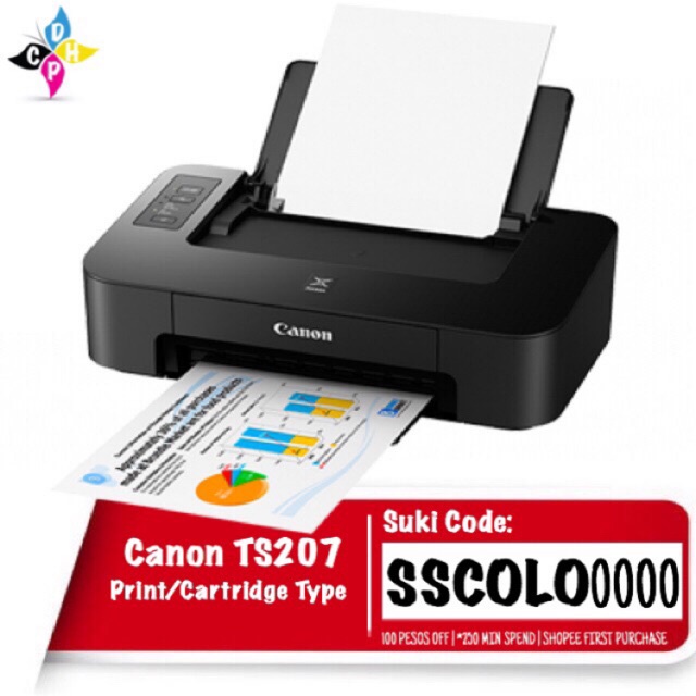 Canon Pixma TS207 Single Function Printer Shopee Philippines