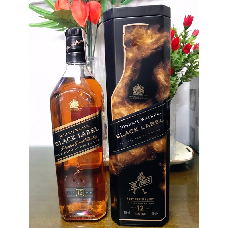 Black Label Johnnie Walker 1 liter Shopee Philippines