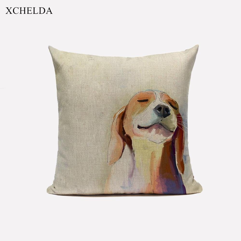Dog Beagle Breed Pillow Case Cover Protector Bed 50x75 Cm 上品な