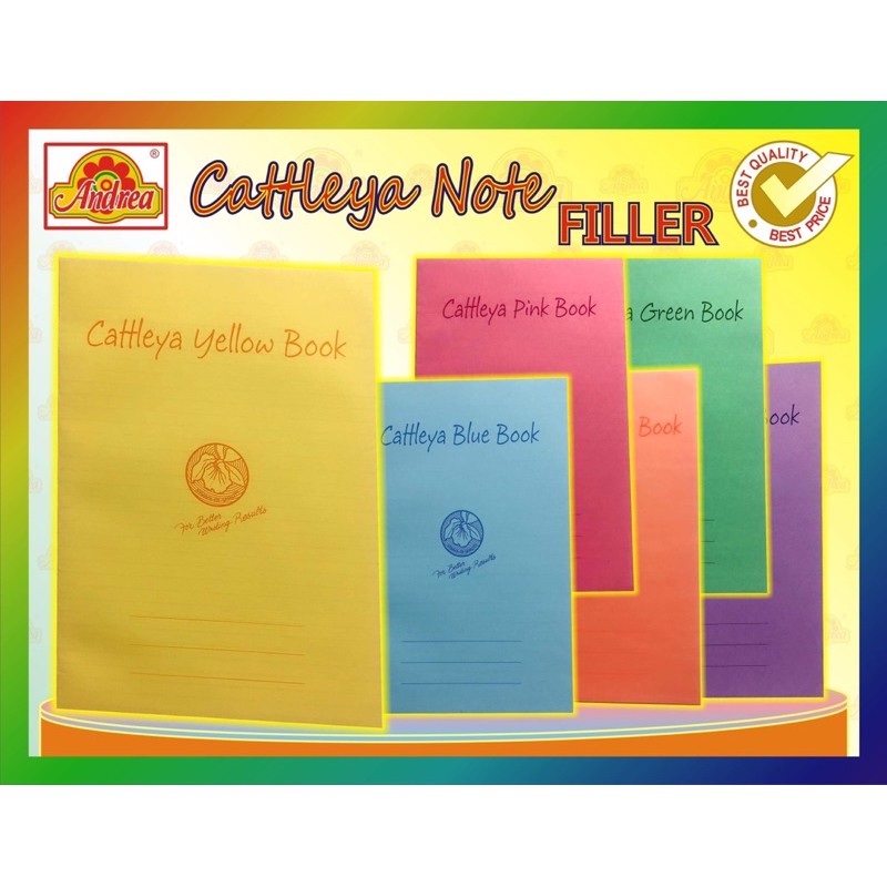 Cattleya filler 6 x 8 1/2" ( notebook size) ANDREA Shopee Philippines