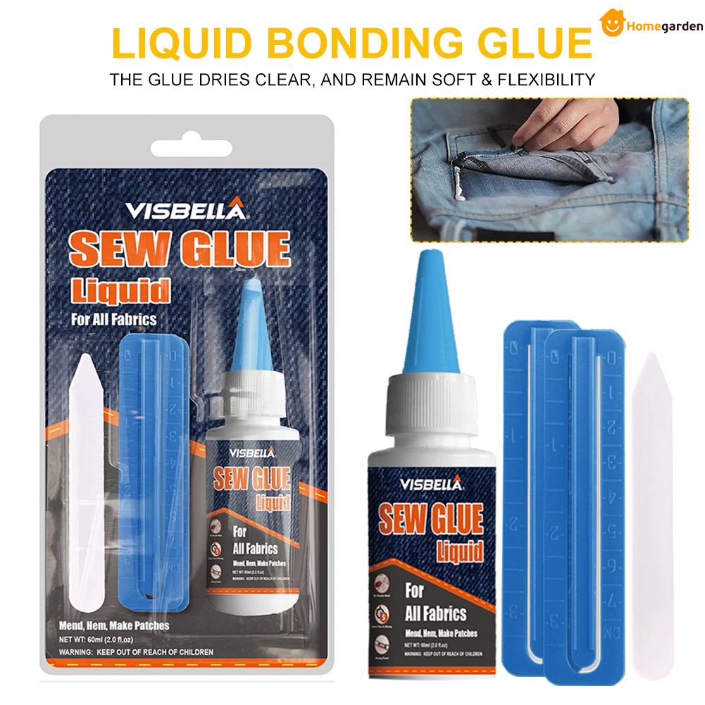 【HG】 Sew Glue Liquid Bonding Glue Repair for Clothes Denim Leather