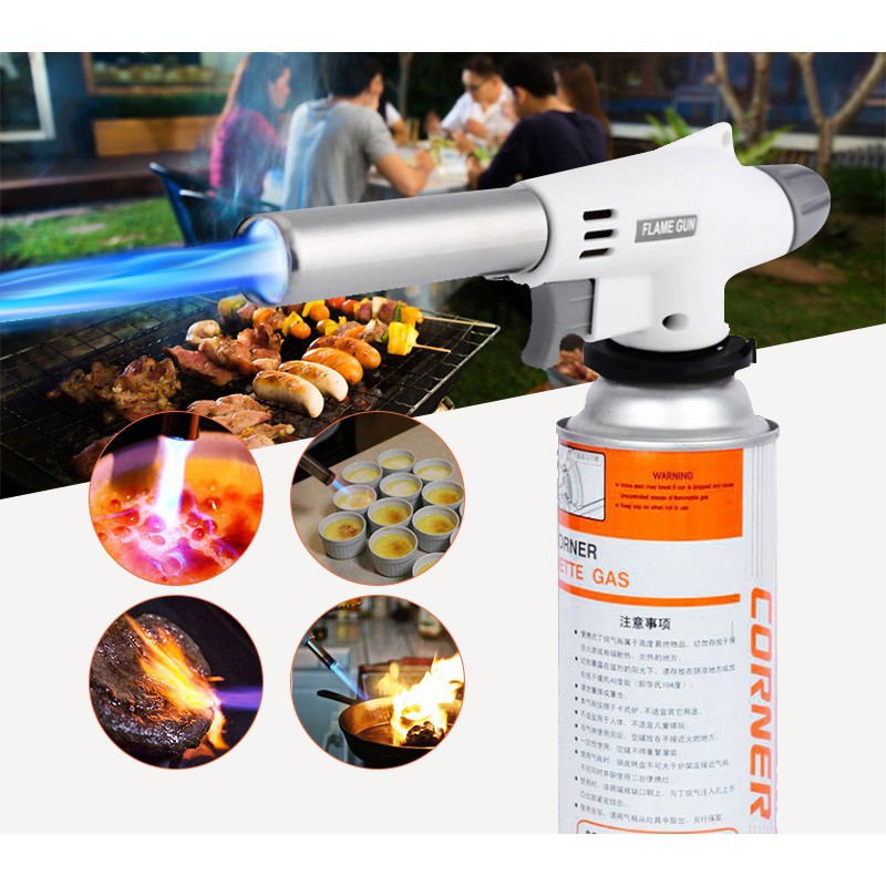 Kitchen Blow Torch Gas Flame Adjustable, Butane Culinary For Home And