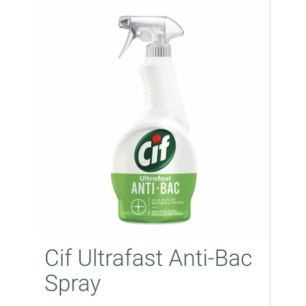 Cif Ultrafast Multipurpose Antibacterial Spray 450ml Shopee Philippines