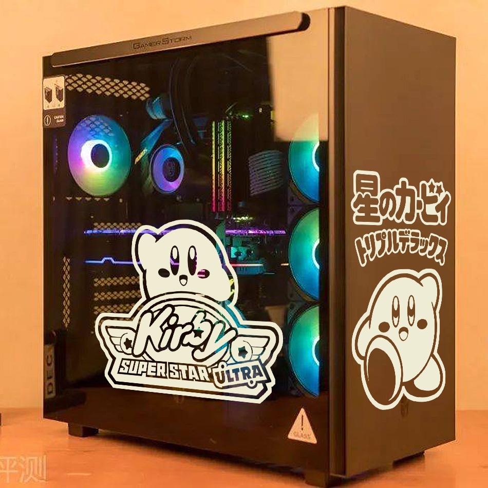 Japan Anime Computer Case Stickers Cartoon ATX Mid Tower PC Decorative