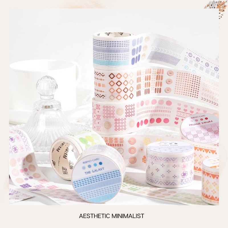 Unique Washi Tape Aesthetic Design Sulfuric Acid Paper Tape Masking